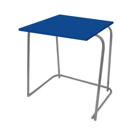 Heavy Duty Nesting Exam Desk - Dark Grey Frame - Royal Blue